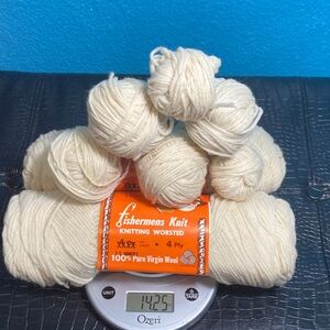 2 NWT +++ Vintage Lion Brand Yarn Fishermen's Knit Worsted 100% Virgin Wool USA